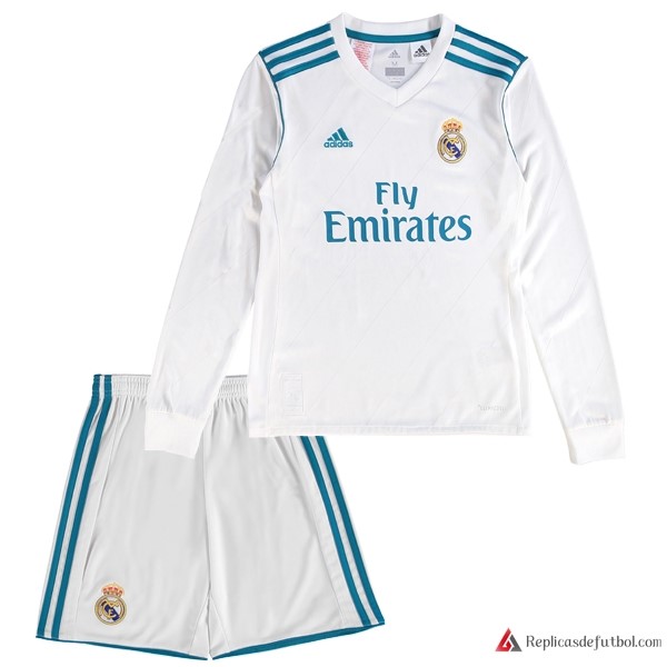 Camiseta Real Madrid Primera equipación ML Niño 2017-2018